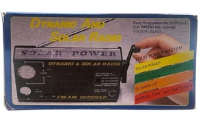 Radio d'epoca dinamo e solare AM/FM radio ricaricabile DC-10 sistema di alimentazione - Foto 1 di 8
