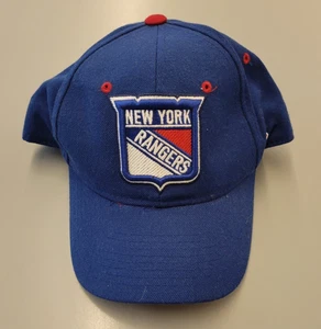 VINTAGE 1990's ZEPHYR AUTHENTIC NY RANGERS WOOL 7 1/8 FITTED CAP MADE IN RUSSIA - Picture 1 of 9
