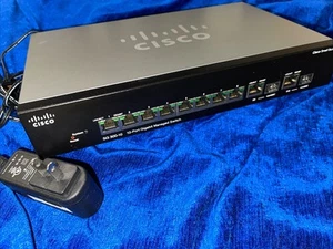 Cisco SG300-10P Small Business 10-Port Gigabit PoE Managed Switch + Netzkabel - Bild 1 von 12