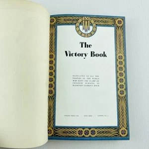THE VICTORY BOOK 1945 by Odhams WW2 VE Day Hardcover Book WWII - Picture 1 of 15