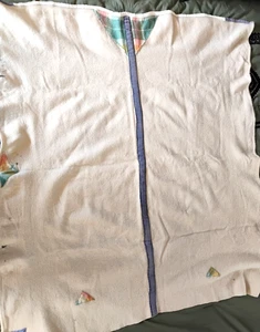 Coperta sella cavallo lana vintage marrone equitazione 54,5" lato 46,5" spalla 53" fianchi - Foto 1 di 24