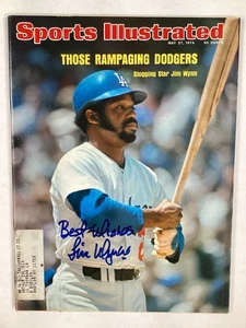 Jim Wynn Signed Sports Illustrated 5/27/74 LA Dodgers Baseball Autograph JSA - Picture 1 of 4
