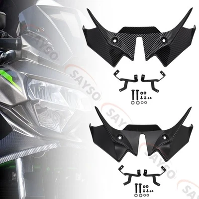 Front Fairing Aerodynamic Beak Nose Cone Extension Cowl for Kawasaki Z650 2021+ - Image 1 of 4