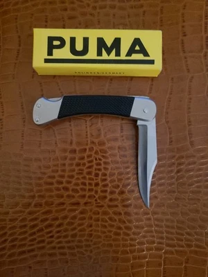 Navaja de bolsillo plegable vintage 1980 Puma Alemania 16-260 cierre trasero #14081_¡NUEVA!!! Foto 1 de 4