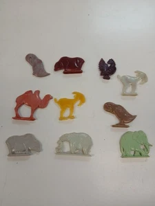 Lote De Colección De Animales De Plástico, Juguetes Cracker Jacks - Imagen 1 de 1