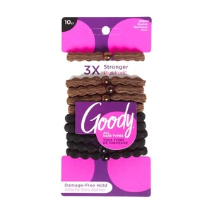 Goody Ouchless Forever Hair Elastics, 10 Ct, Brown & Black, 6MM, Damage-Free,... - Picture 1 of 5