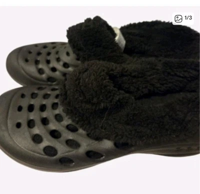 Easy Spirit   Black Clogs with Faux Size 7 NWT  - Image 1 of 3