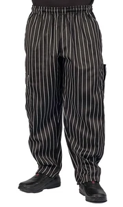3xl KNG Chalk Stripe Baggy Cargo Chef Pants for Men and Women – Drawstring Waist - Picture 1 of 11