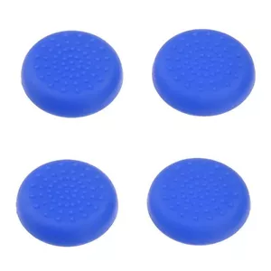 4 X ANALOGUE STICK THUMB GRIPS BLUE FOR PS4 CONTROLLER - Picture 1 of 1