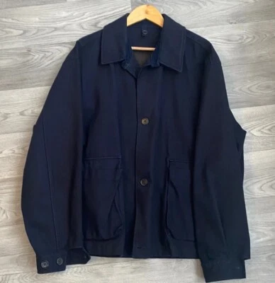 Hugo Boss cotton concept size 50 / LARGE Dark navy Denim Jacket jean cotton coat - Image 1 of 4