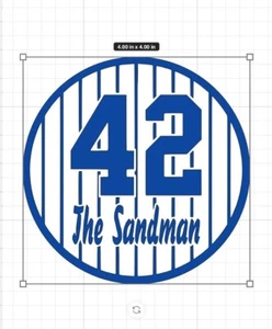 Yankees Mariano Rivera Retired Numbers Vinyl Decal Sticker Car Truck mac 42! - Picture 1 of 5