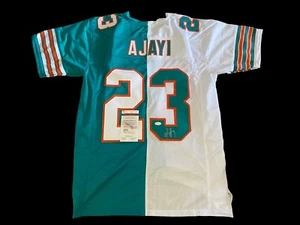 JAY AJAYI MIAMI DOLPHINS SIGNED CUSTOM STITCHED JERSEY JSA WITNESS COA - Picture 1 of 4