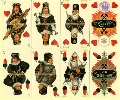 Spielkarten Playing Cards Sonderbild BERGBAUKARTE-Nachdruck  Altenburg Ca 2000 • 5€