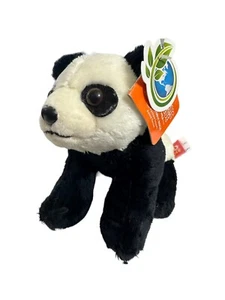 Wild Republic Panda Bear Soft Plush Stuffed Animal 5" Black White NWT Pocketkins - Picture 1 of 6