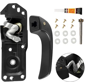 Interior Door Handle Kit Front Left Drivers Side For Chevy Silverado GMC Sierra - Picture 1 of 7