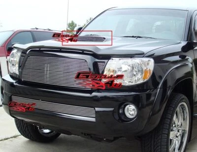 For 2005-2011 Toyota Tacoma TRD Sport Hood Scoop Chrome Billet Grill Insert - Image 1 of 2