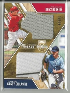 2017 Elite Extra Edition Gold Rhys Hoskins & Gillaspie Dual Jersey #ed 15 / 99 - Picture 1 of 1