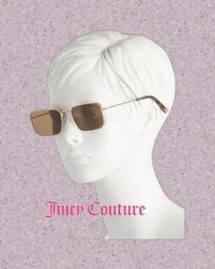 "Juicy Couture" Damen-Pilotenbrille braune Gläser goldfarbenes Gestell neu mit Etikett - Bild 1 von 4