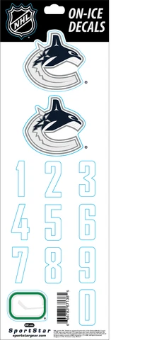 Vancouver Canucks NHL On Ice Blue Helmet Decals Cover