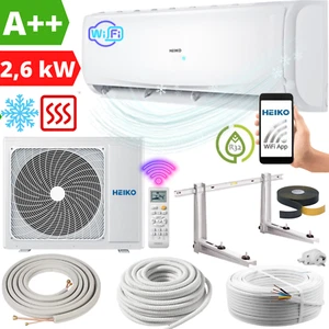 Split Klimaanlage 9000 BTU Klimagerät Inverter Klima 2,6 kW R32 + Montageset Set - Bild 1 von 11