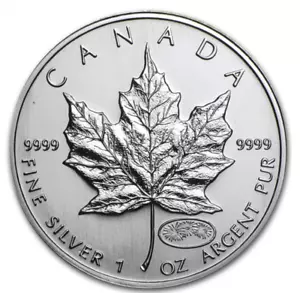 1999/2000 Silver Canada Maple Leaf Millennium 1 oz Privy - Picture 1 of 6