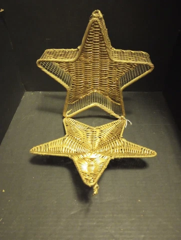 Gold Star Basket With Hinged Lid 9 1/2 x 10 x 4 1/2 in Cover