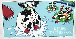 Vtg Beach Towel Cow NOS Kemps “It’s the Cows” Promo Advertising 1990’s NEW - Picture 1 of 5