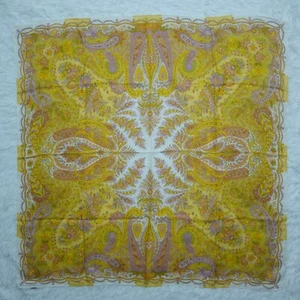 ETRO Milano Paisley Jacquard Silk Scarf Scarves 35" X 35" P237 - Picture 1 of 9