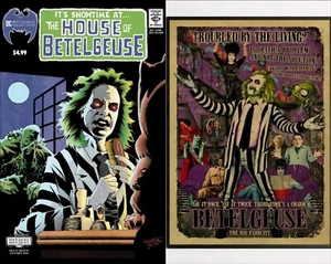 House of Secrets #92 BEETLEJUICE (DC 2024) Facsimile + Canvas Movie Poster 12×16 - Picture 1 of 4