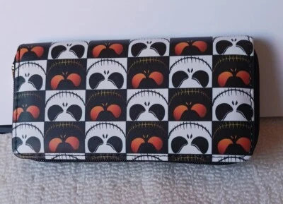 Nightmare Before Christmas Wallet face Jack Skellington - Imagem 1 de 4