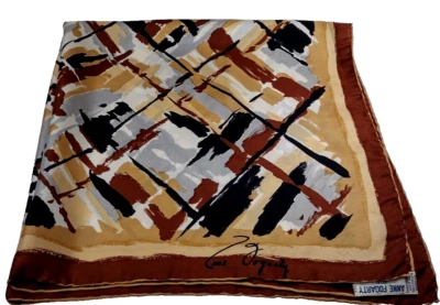 ANNE FOGARTY Bufanda Abstracta TODA LA SEDA De Colección JAPÓN Firma David E. Schwab Foto 1 de 4