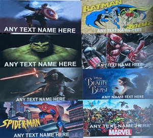 Personalised Bedroom Door Signs Film Boys Girl Room Name Wall Art Children Gift - Picture 1 of 37