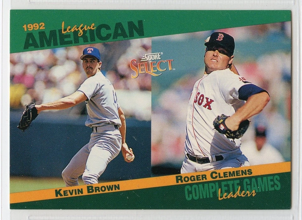 1993 Score Select League Leaders - #62 - Roger Clemens - Boston Red Sox - Image 1 of 1