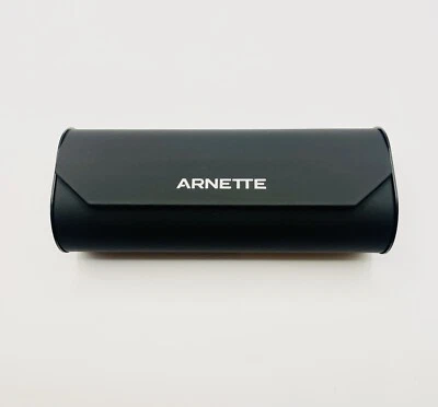 Arnette glasses case in black with Cleaning Cloth ex displayed Has Dents