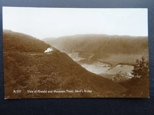 Wales Cymru VALE OF RHEIDOL & MOUNTAIN TRAIN Devils Bridge c1931 RP Postcard - Picture 1 of 2