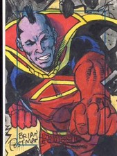 2008 Marvel Fantastic Four Archives Sketch Card Postman Gladiator