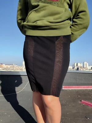 Falda vintage Jean Paul Gaultier malla suela negra Foto 1 de 4