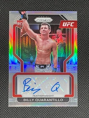 2022 Panini Prizm UFC - Billy Quarantillo #SG-BQL Rookie Silver Prizm Auto - Image 1 of 2