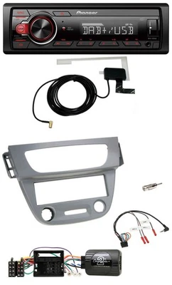 Pioneer 1DIN MP3 DAB USB Lenkrad Autoradio für Renault Megane III 2009-2012 grau - Bild 1 von 4