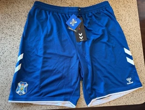 CD Tenerife 24/25 Home Hummel Soccer Football Shorts NWT  EU Large US Medium - Picture 1 of 6