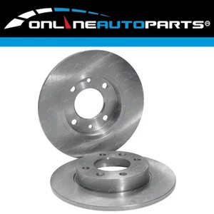 2 Rear Disc Brake Rotors for Citroen C2 4cyl 1.6L 2004-2008 - Picture 1 of 1