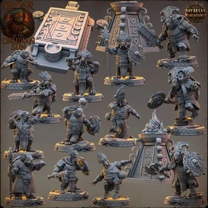 Miniaturas de resina DnD impresas en 3D Order of the Obsidian Sun by Daybreak - Imagen 1 de 63