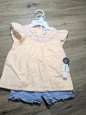 Conjunto corto Nicole Miller con top de algodón, talla 6 niño/niña pequeña Foto 1 de 4