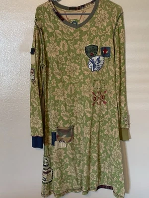 Double D Ranch Thermal Tapestry Patches Embroidered Dress Size M - Image 1 of 4