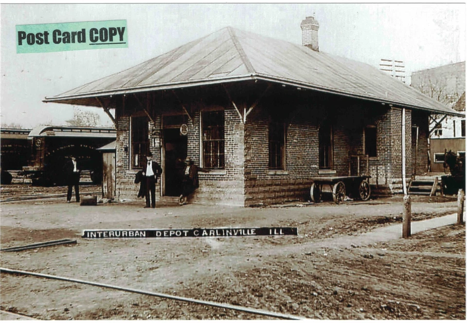 Trolley Depot (estación interurbana) en Carlinville, Macoupin Co., IL Foto 1 de 1