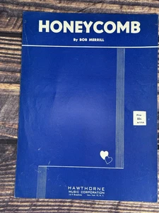 Honeycomb Piano Sheet Music by Bob Merrill Vintage 1954 - Picture 1 of 2