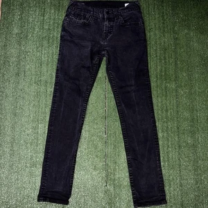 Pantalones de mezclilla True Religion para hombre 31 negros desgastados Rocco relajados ajustados Y2K - Imagen 1 de 8