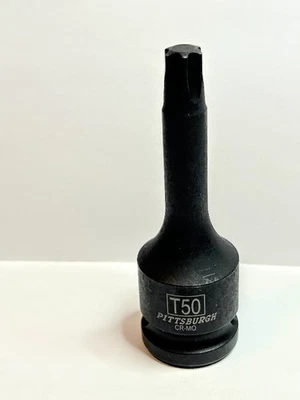 Pittsburgh Impact Torx Star Bit Socket T50 x 1/2" -Free USA Shipping - Image 1 of 2