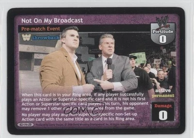 2006 WWE Raw Deal Trading Card Game Expansion 20: Great American Bash #62/170V20 - Image 1 of 2