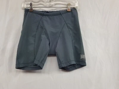 De Soto Shorts Adult Size Medium Gray Triathlon Cycling Padded Drawstring Mens - Image 1 of 4